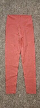 aerie Coral Stretch Jeggings with Perforated Detail
